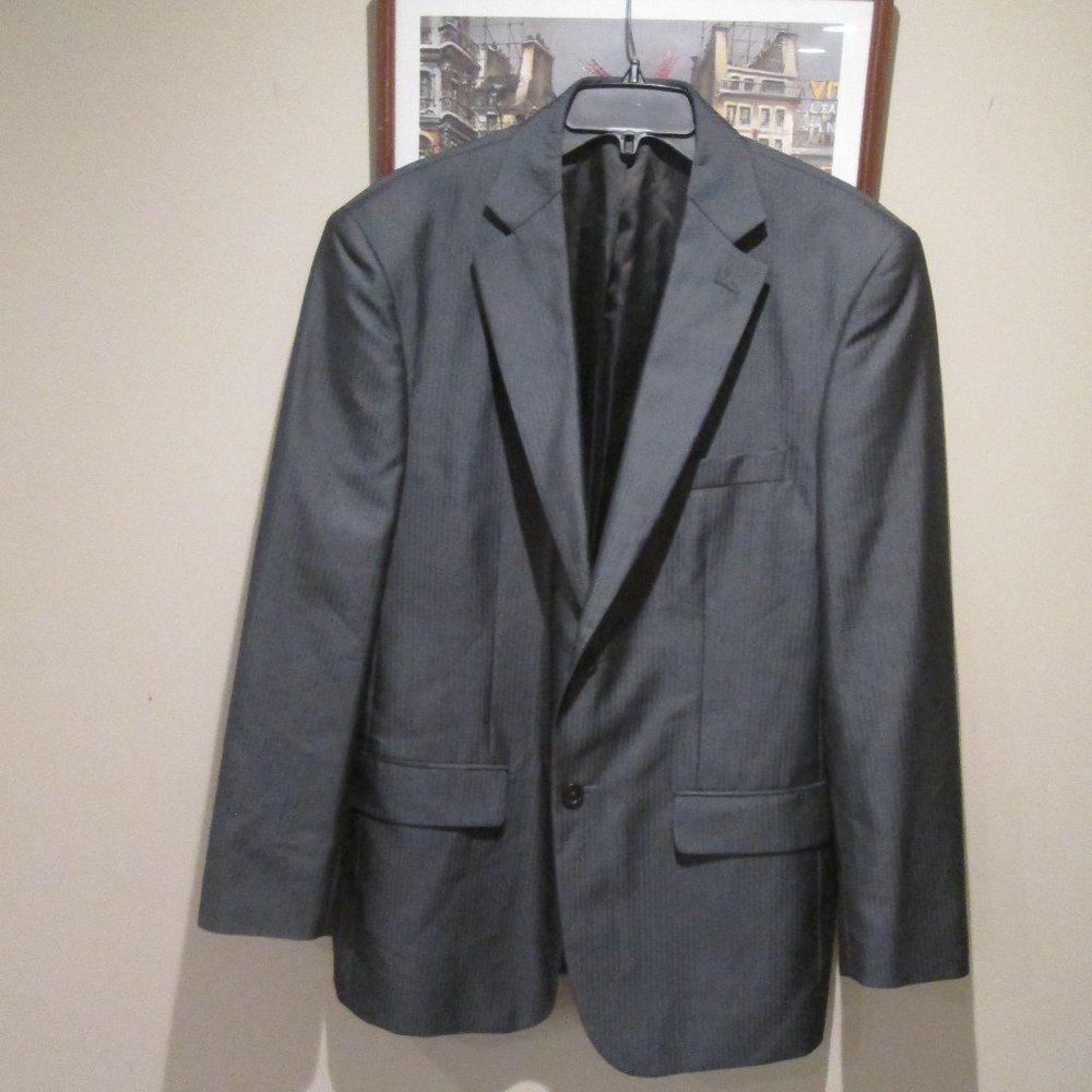 BLAIR UNDERWOOD mens 42R Dark Gray 2-button SPORT COAT Jacket Blazer